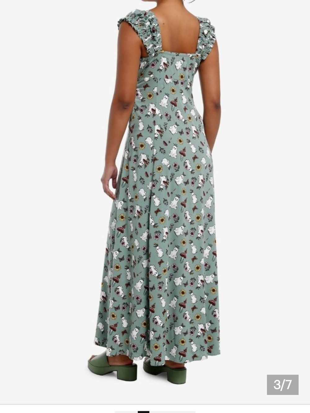 Thorn & Fable Mushroom Ghost Empire Maxi Dress - Picture 2 of 5